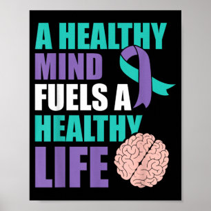 Healthy Mind Mental Health Awareness Prevent Poster