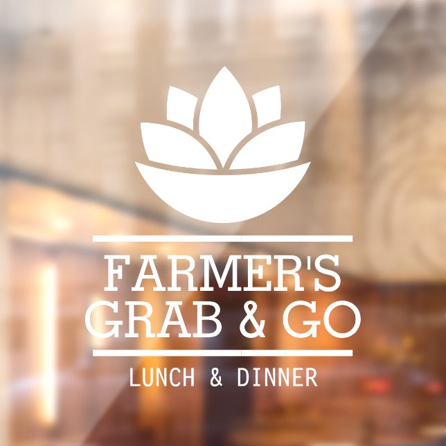 Healthy Salad Vegetables Food, Restaurant Window Cling (Sheet 2)