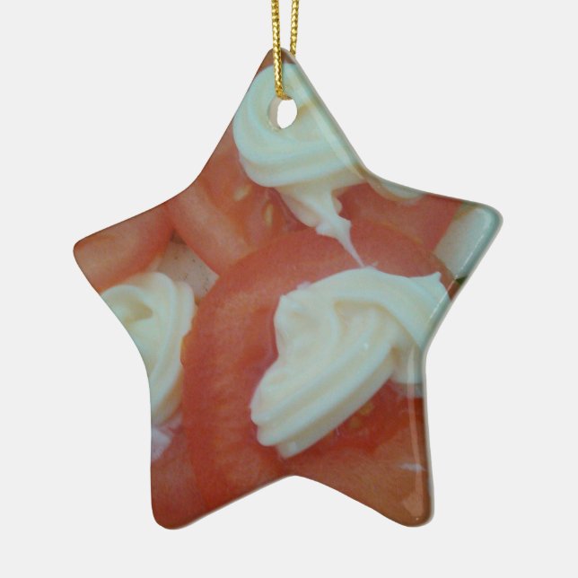 Healthy Spring Salad Ceramic Ornament (Left)