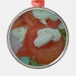 Healthy Spring Salad Metal Ornament