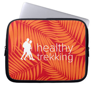 Healthy Trekking Orange Palms Logo Wet Suit Laptop Sleeve