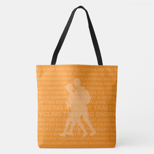 Healthy Trekking Tangerine Beach Bag (Front)