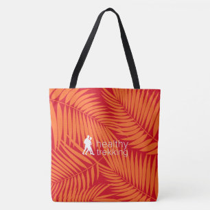 Healthy Trekking Tropical Palms Orange Beach Bag