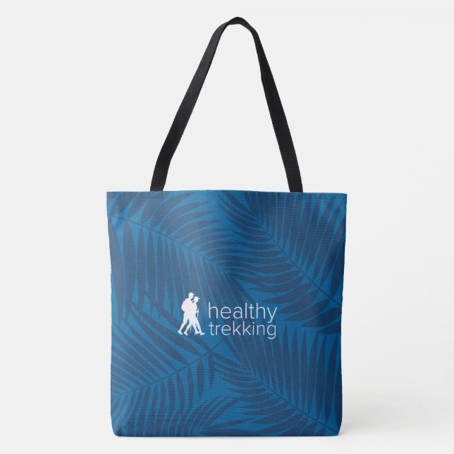 Healthy Trekking Tropical Palms Royal Beach Bag (Front)