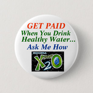 Healthy Water Loss 2 Inch Round Button