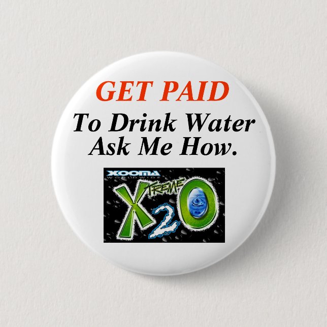 Healthy Water Loss 2 Inch Round Button (Front)