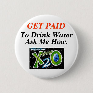 Healthy Water Loss 2 Inch Round Button