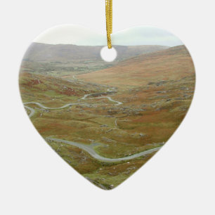 Healy Pass, Beara Peninsula, Ireland. Ceramic Ornament