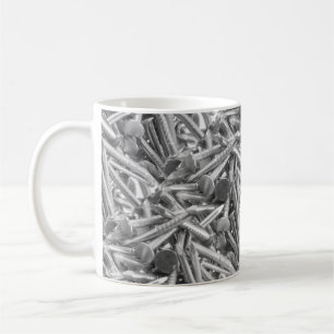 Heap of the carpentry’s nails coffee mug
