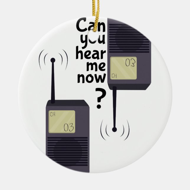 Hear Me Ceramic Ornament (Front)