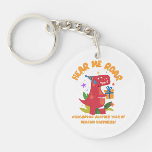 Hear me roar  Cochlear Implant  Hearing Birthday Keychain