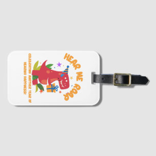 Hear me roar  Cochlear Implant  Hearing Birthday Luggage Tag