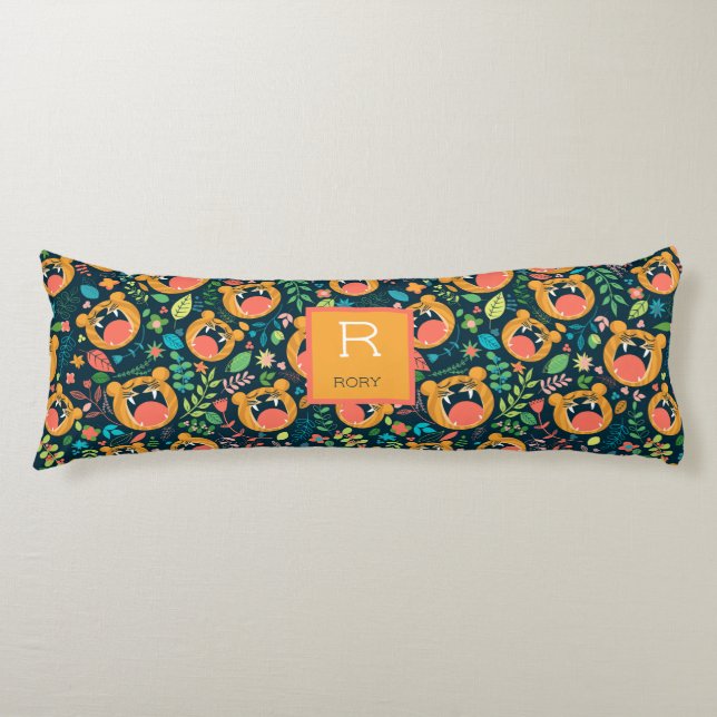 Hear Me Roar Tiger Jungle Personalized Body Pillow (Front)
