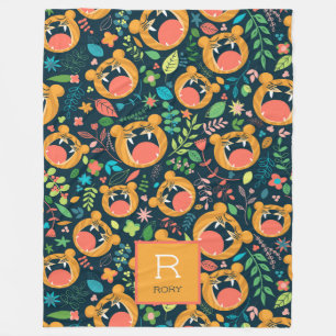 Hear Me Roar Tiger Jungle Personalized Fleece Blanket