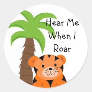 Hear Me When I Roar Classic Round Sticker