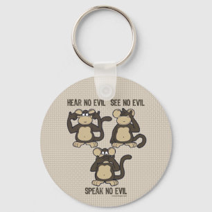 Hear No Evil Monkeys - New Keychain