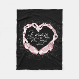 Hear Our Ballet Hearts Fleece Blanket