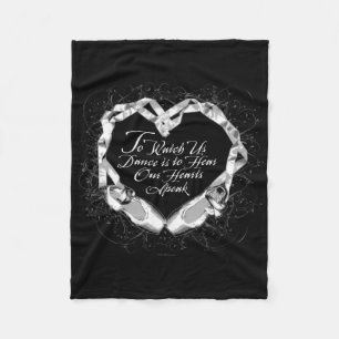 Hear Our Ballet Hearts Fleece Blanket
