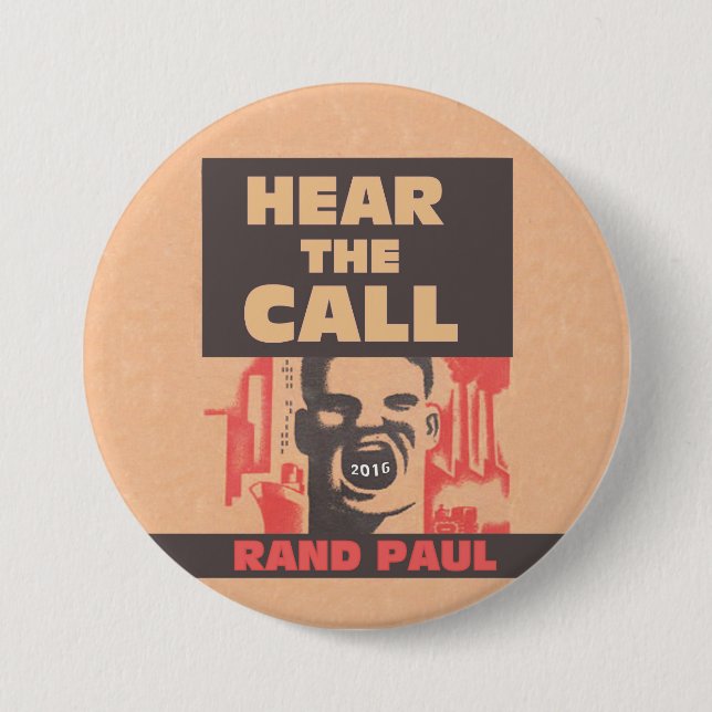 Hear The Call 3 Inch Round Button (Front)
