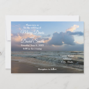 Hear The Waves Wedding Invitation