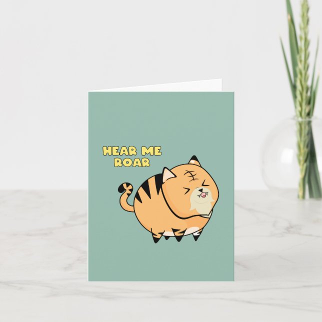 Hear This Tiger Roar Holiday Card (Front)