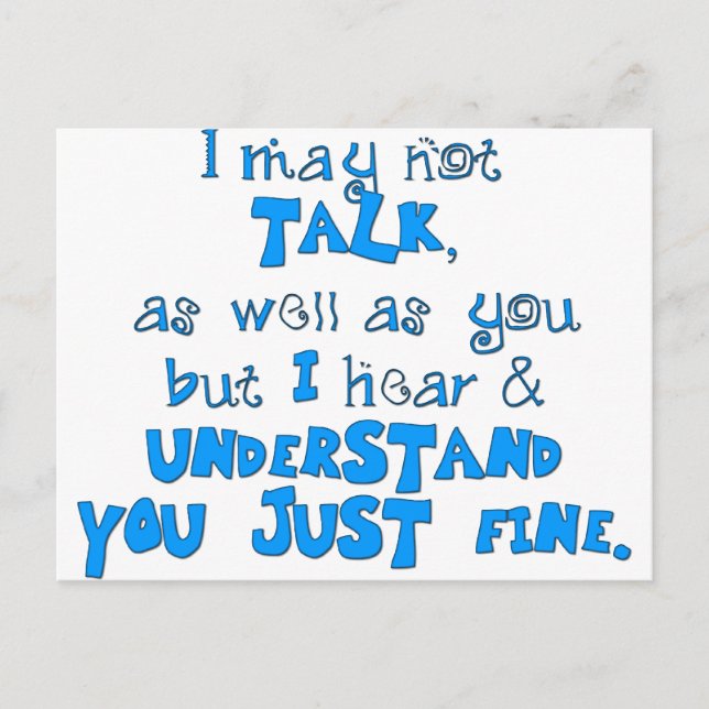 Hear & Understand Postcard (Front)