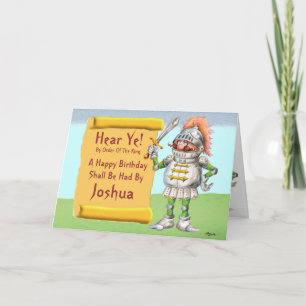 Hear Ye!  Happy Birthday Card