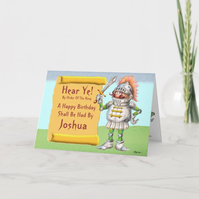 Hear Ye!  Happy Birthday Card (Front)