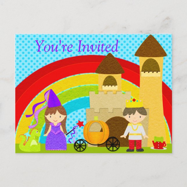 Hear Ye Hear Ye, It's A Royal Party Invitation Postcard (Front)