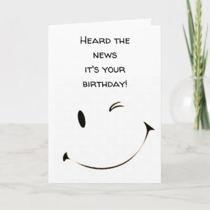 HEARD IT IS "YOUR BIRTHDAY" CARD