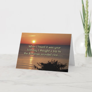 Heard it was your birthday card