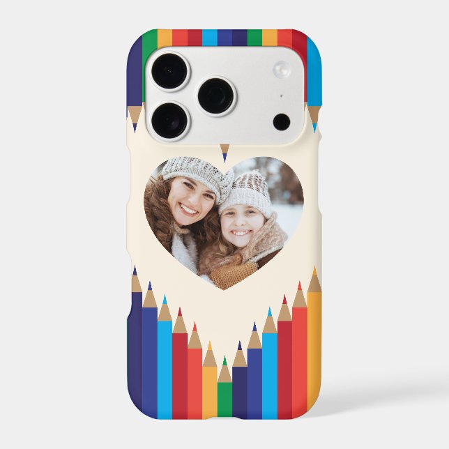 Heard Photo Frame with color pencils (Verso)