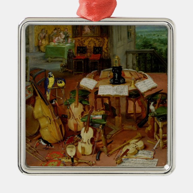 Hearing, 1617 metal ornament (Front)