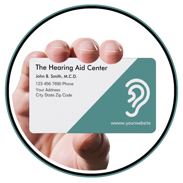 Hearing Aids Centre Business Cards (Creator Uploaded)