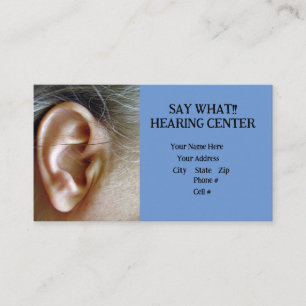 Hearing Centre  Business Card