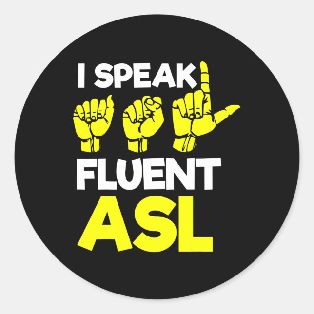 Hearing - Deaf - Unable To Hear - Deaf Awareness A Classic Round Sticker (Front)