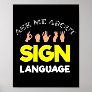 Hearing - Deaf - Unable To Hear - Deaf Awareness A Poster
