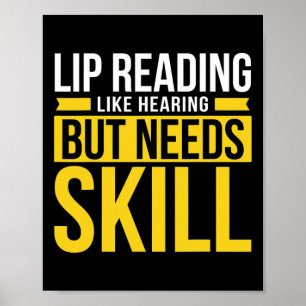 Hearing - Deaf - Unable To Hear - Deaf Awareness A Poster