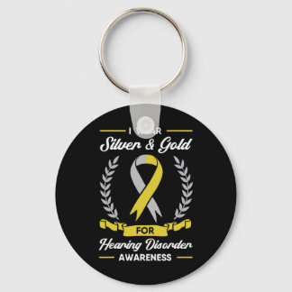 Hearing Disorder Awareness Deaf Aid Implant ASL  Keychain