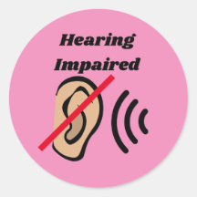 Hearing Impaired badge pinback