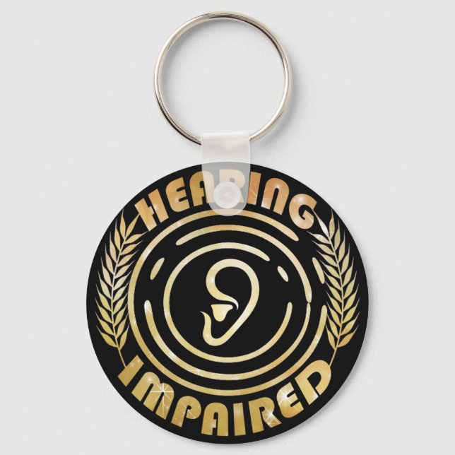 Hearing impaired Classic Keychain (Front)