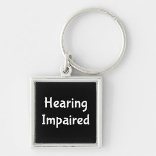 hearing impaired keychain