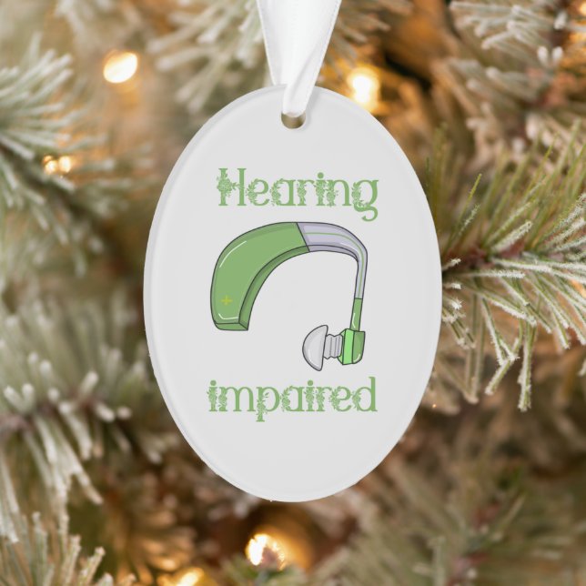 Hearing impaired ornament (Tree)