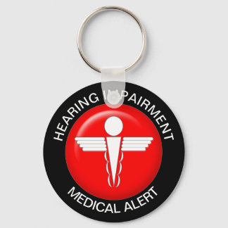 Hearing Impairment Medical Alert Keychain