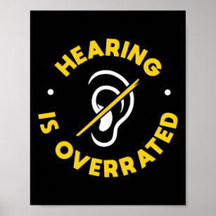 Hearing Loss Awareness ASL and Deaf Awareness  Poster