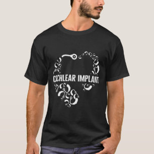 Hearing Loss Awareness Love Cochlear Implant Asl H T-Shirt