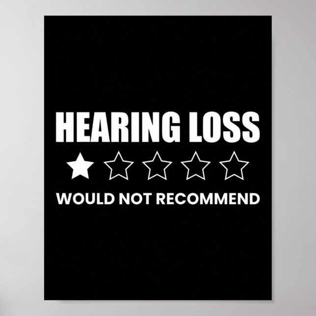Hearing Loss Would Not Recommend  Poster (Front)