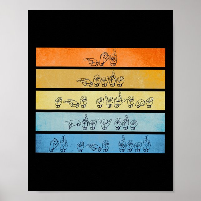 Hears Prayers Deaf Awareness Vintage Sign Language (Front)