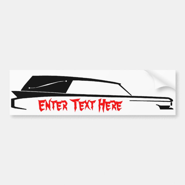 HEARSE bumper sticker (Front)
