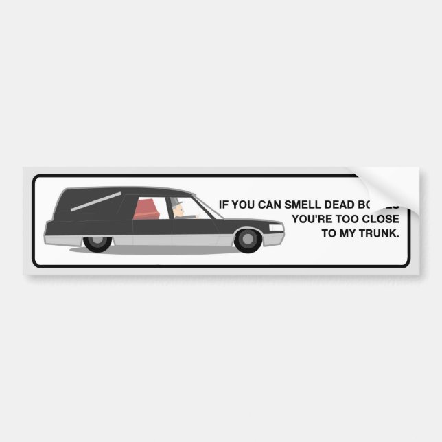 Hearse Bumper Sticker (Front)